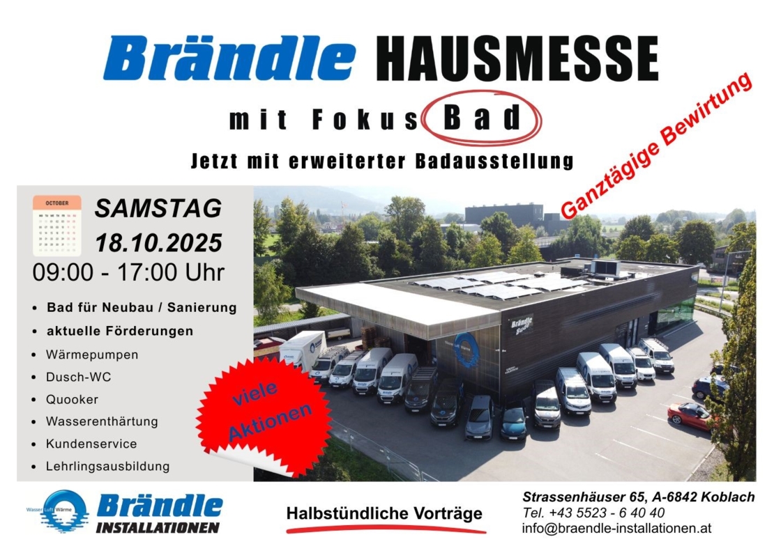 HAUSMESSE - mit Fokus Bad