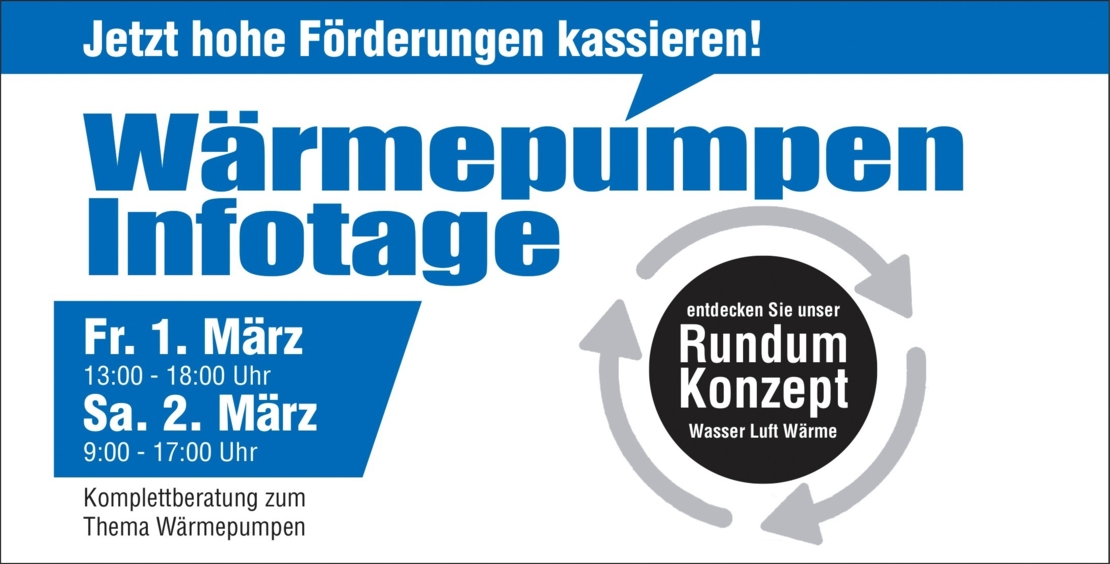 Transparent Wärmepumpen-Infotage