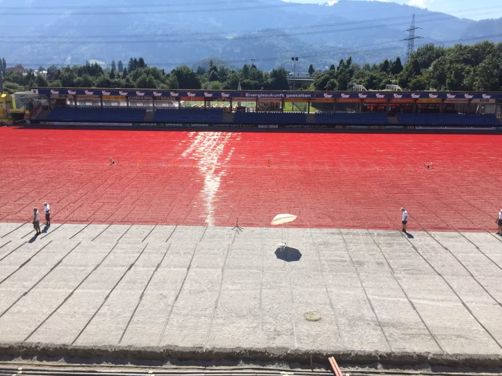 Rasenheizung Cashpoint Arena, Altach